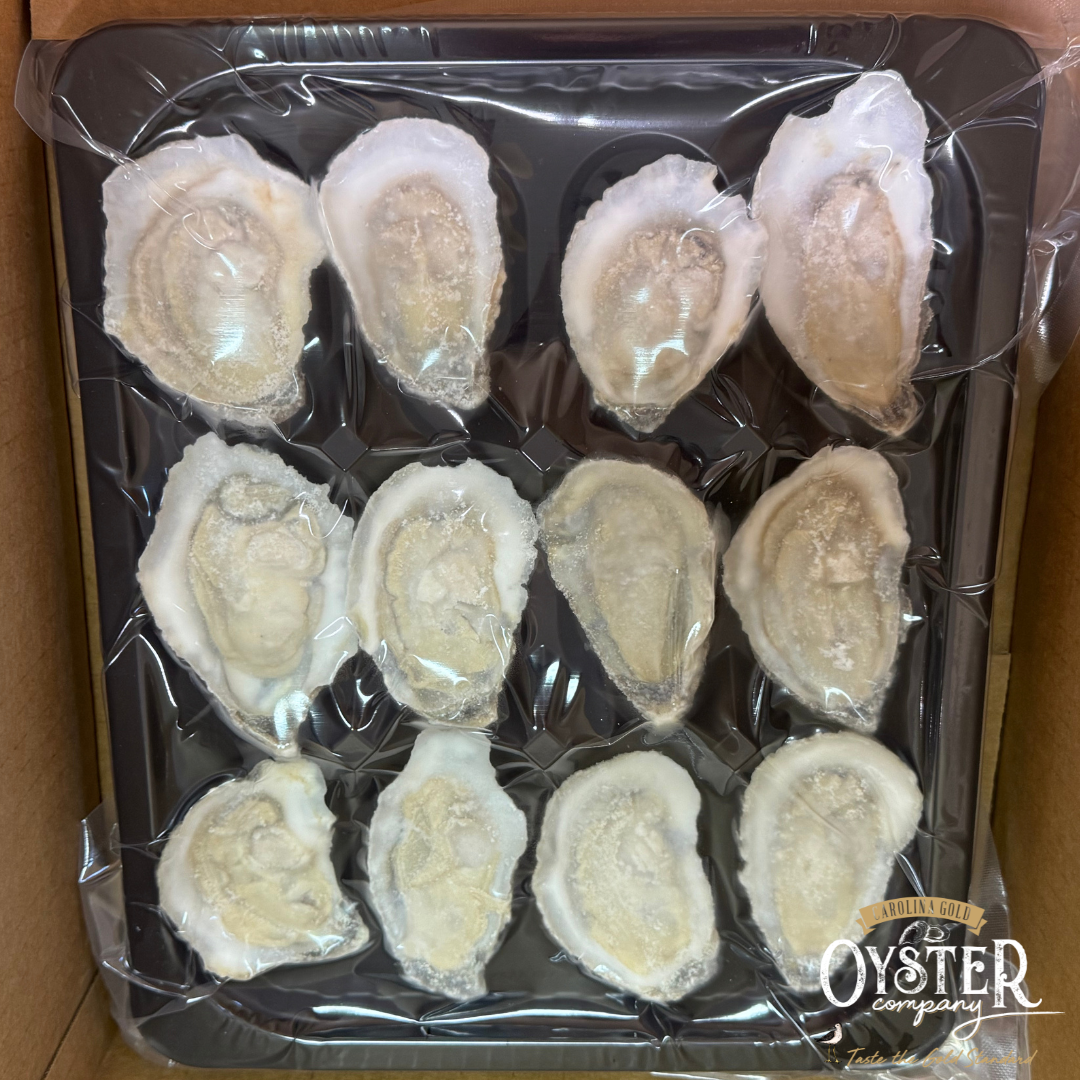 FLASH FROZEN HALF SHELL OYSTERS (SHIPPED ONLY)